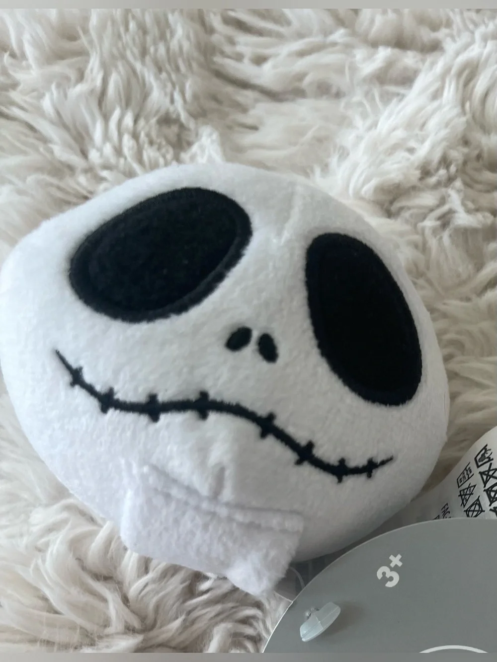 Disney White and Black Jack Skellington Plush Head - create your headband series